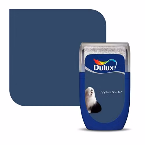Dulux Sapphire Salute Matt Blue Tester Paint, 30 ml