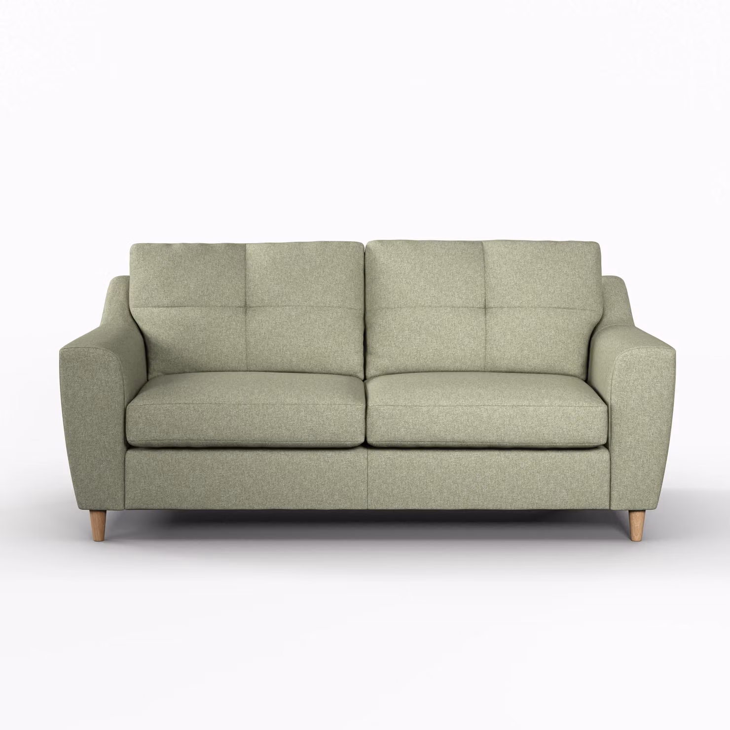 Furnishings For Less UK Baxter Tufted Fabric Sofa Suite with 3 Seater and 2 Seater Sofas in Silver or Green – 2