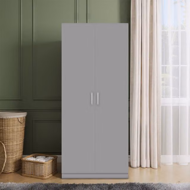 Seconique Dakota 2 Door Wardrobe in Matt Grey