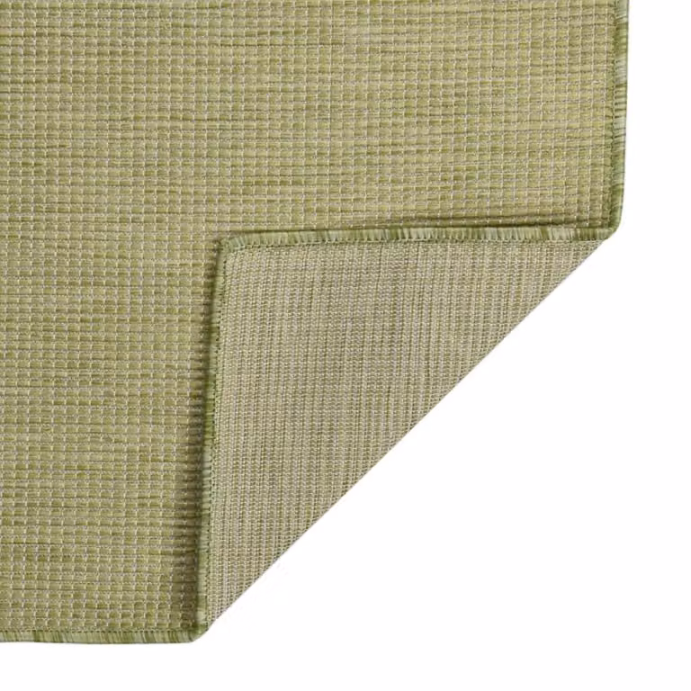 Berkfield Home Green Outdoor Flatweave Rug, W/L: 80 x 250 cm