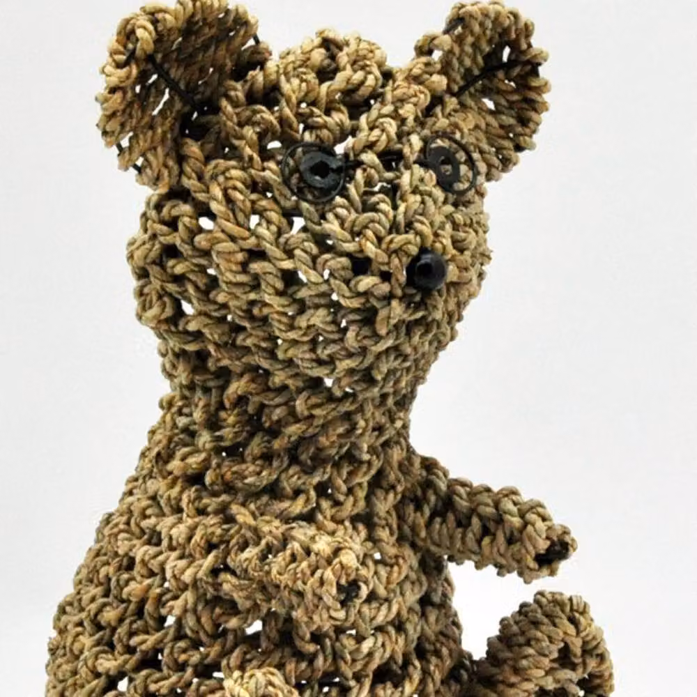 Minster Freestanding Teddy Bear in Seagrass Natural, W/D/H: 37 x 30 x 55 cm – 2