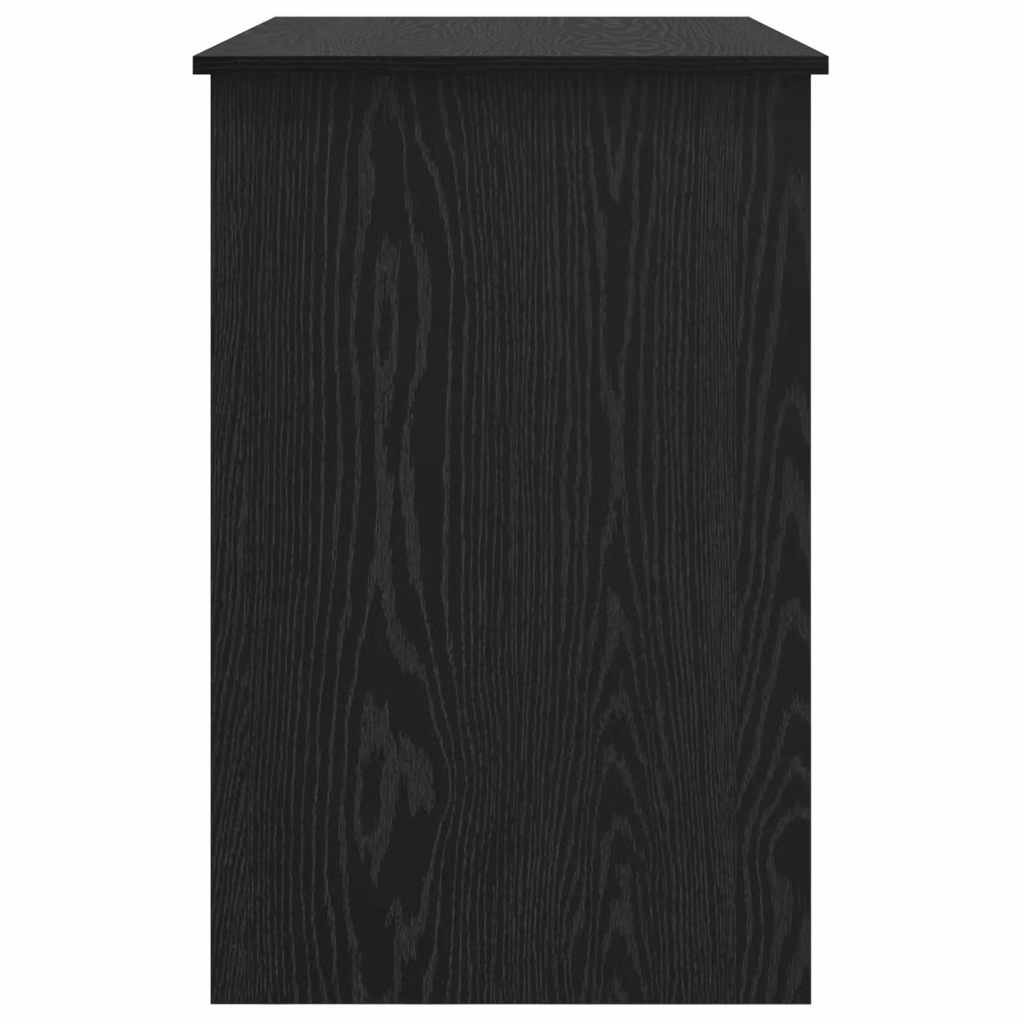 Berkfield Black Oak Writing Desk with Drawer, W: 100 cm, D: 50 cm, H: 76 cm – 4