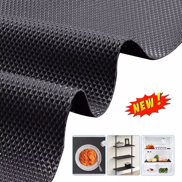 NESTLUNE Non Slip Tool Box Drawer Mat, Black, W: 520 cm, D: 52 cm