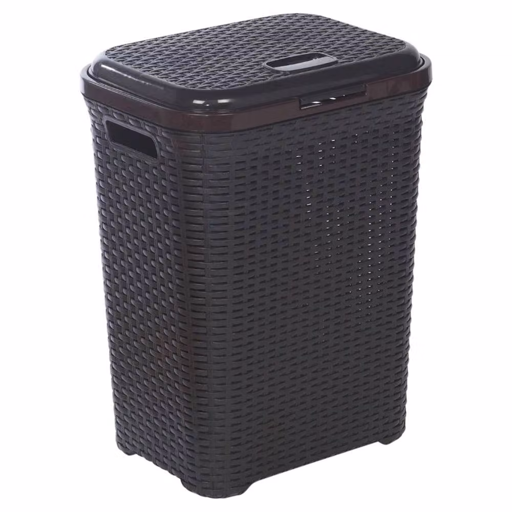 PAWNORA Laundry Bin Basket, 55l, Brown – 2