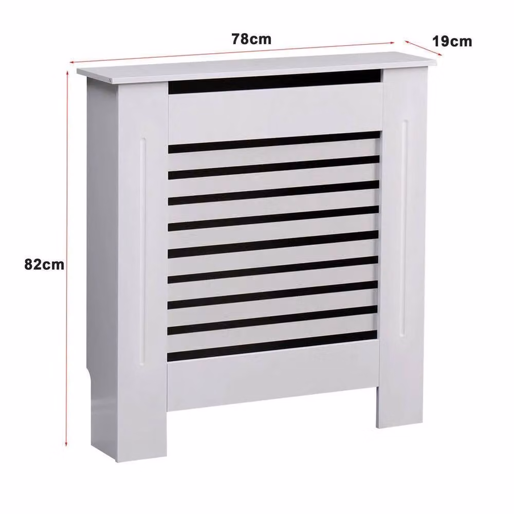 PAWNORA White MDF Small Radiator Cover – 2