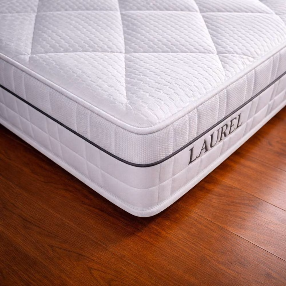 Desire Deco Laurel Arete 1500 Pocket Spring Luxury Comfort Mattress in White, Super King, W/D/H: 200 x 200 x 31 cm – 2