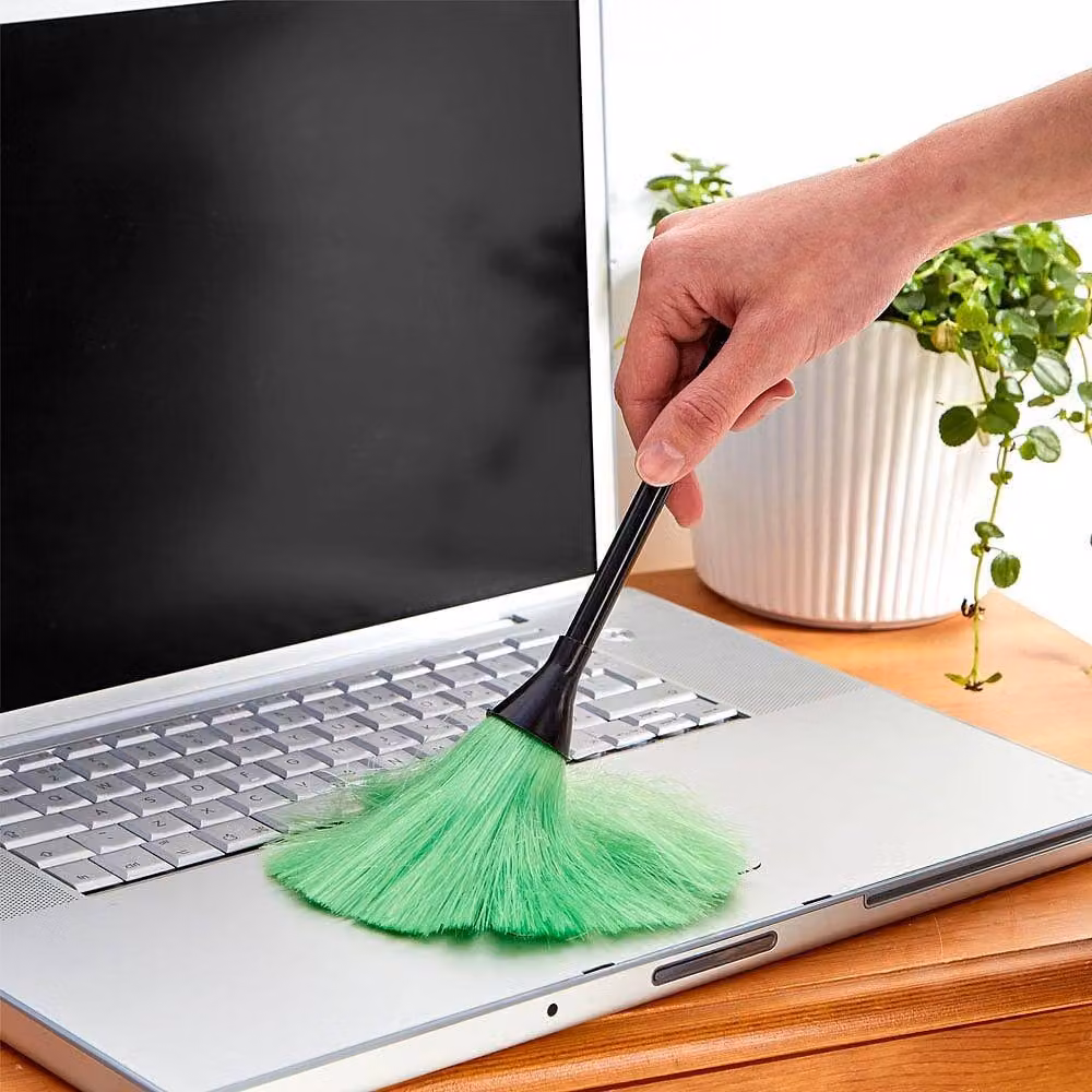Clarsen Feather Duster Trio in Multicolour with Telescopic Handle, 3 Pack, Length: 25-118 cm – 3