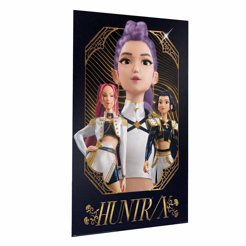 Netflix Golden Maxi Huntr X Multicolour Paper Poster – 2