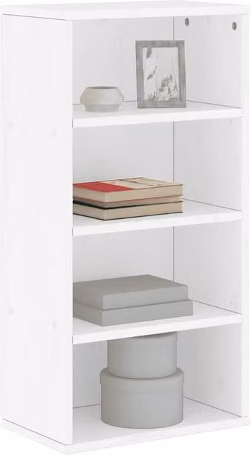 Berkfield Home ODDA Side Cabinet in White Solid Pine Wood, W/D/H: 40 x 24 x 79 cm