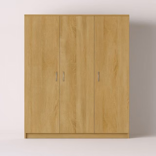 Venice 3 Door Wardrobe in Oak Brown