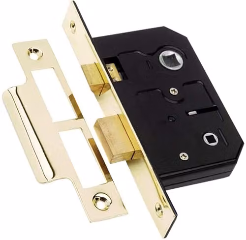 Golden Grace Astrid Bathroom Door Handles Set in Polished Brass Gold – 2
