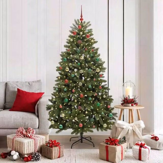 Berkfield Home Green Artificial Christmas Tree with Stand, Height: 180 cm