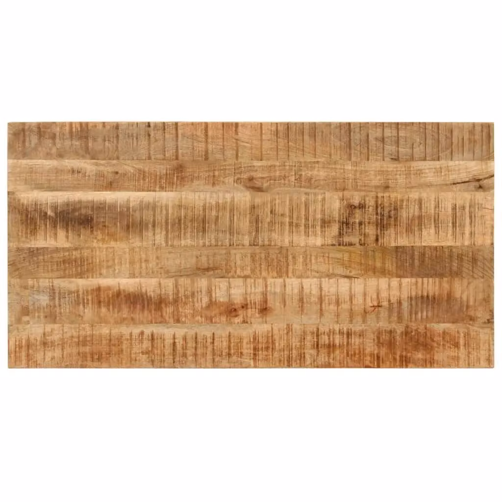 Berkfield Home Rectangular Mango Wood Dining Table in Brown, W/D/H: 110 x 55 x 76 cm – 2