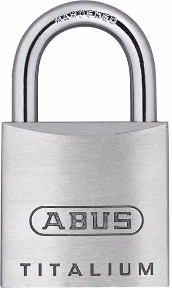 ABUS Titalium Padlock with Key in White and Black