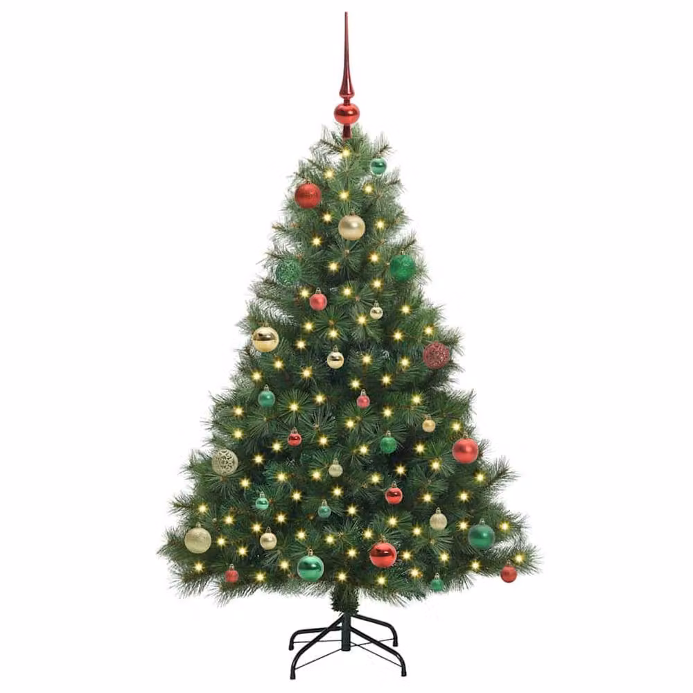 Berkfield Home Artificial Green Christmas Tree with 150 LEDs, Height: 150 cm – 3