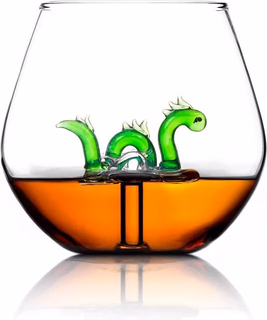 Bar Bespoke Nessie Glass Tumbler, 400ml, Clear