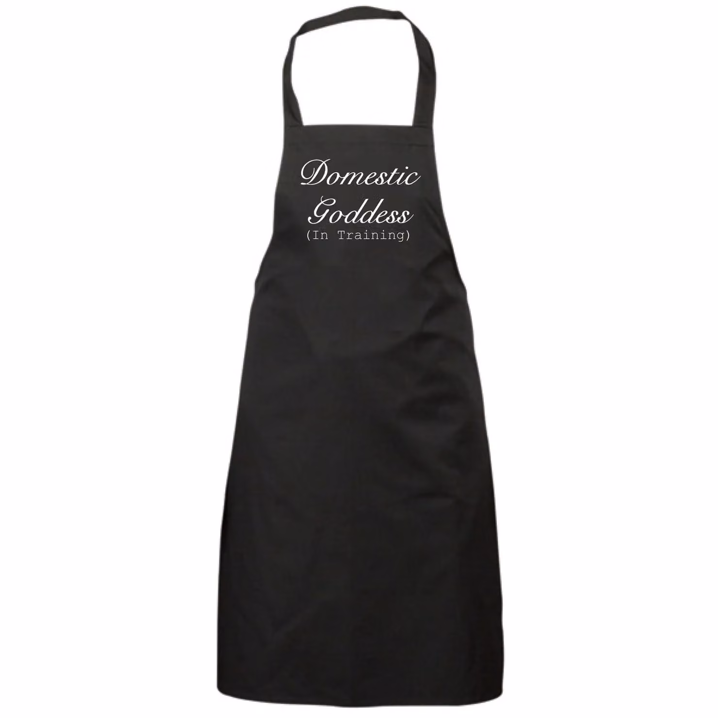 60 Second Makeover Domestic Goddess In Training Black Apron for Adults – 2