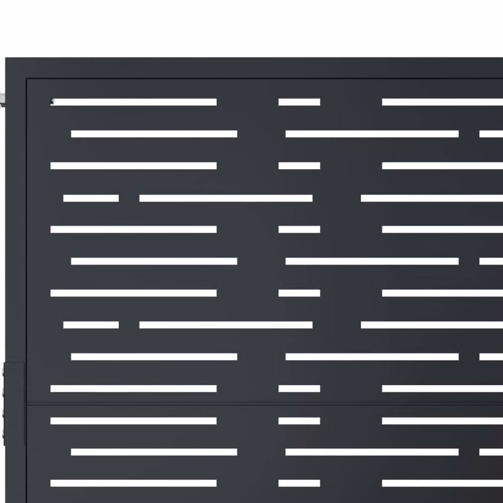 Berkfield Home Steel Garden Gate in Anthracite Grey, W: 105 cm, H: 130 cm – 5