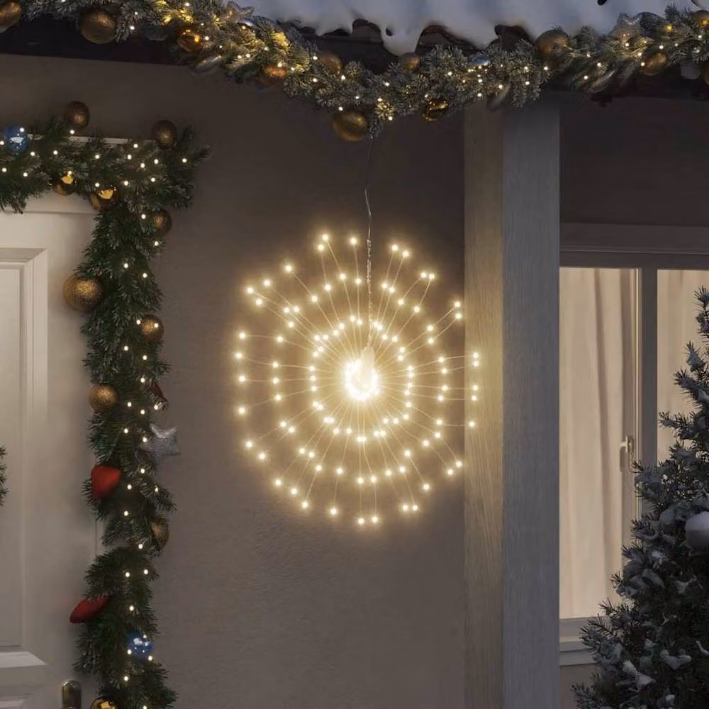 Berkfield Home Christmas Starburst LED Lights, 4 Pack, Warm White, Copper, 17 cm – 2