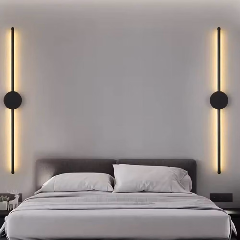 VOGREX Black Dimmable LED Exterior Wall Light, Modern Up and Down Metal Sconce for Garden and Terrace, IP65 Waterproof – 2