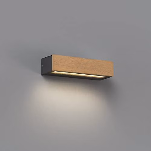 Netlighting Lako LED Outdoor Wood Wall Lamp in Brown IP65 – 2