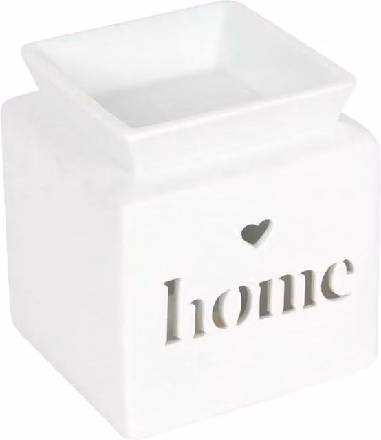 Something Different Home White Ceramic Cut Out Heart Oil Burner