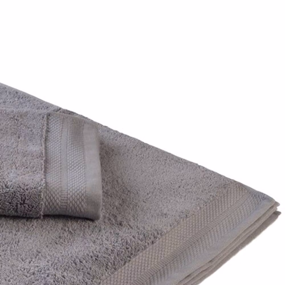 ARTG Excellent Deluxe Cotton Terry Guest Towel with Border in Grey, W: 40 cm x H: 60 cm – 2