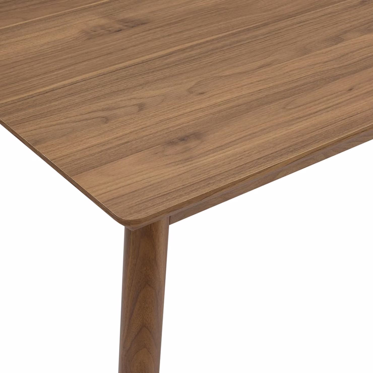 VonHaus Burton 6 Seater Rectangular Dining Table in Brown Wood Effect, W/D/H: 150 x 90 x 76.4 cm – 6