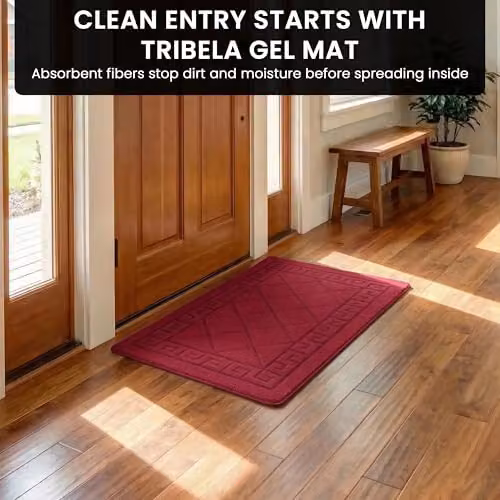 Smart Living Red Non-Slip Heavy Duty Hallway Runner Rug, Machine Washable, W: 60 cm, L: 220 cm – 6
