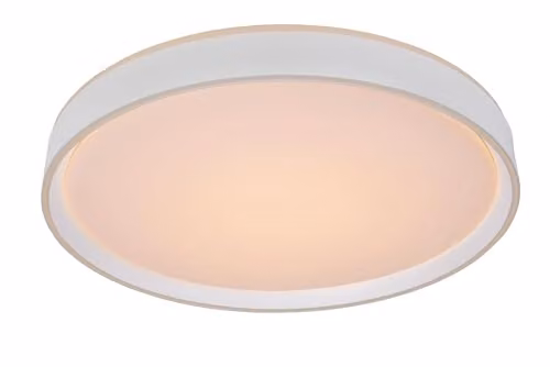 Lucide Nuria Dimmable LED Flush Ceiling Light, White, Diameter: 50 cm