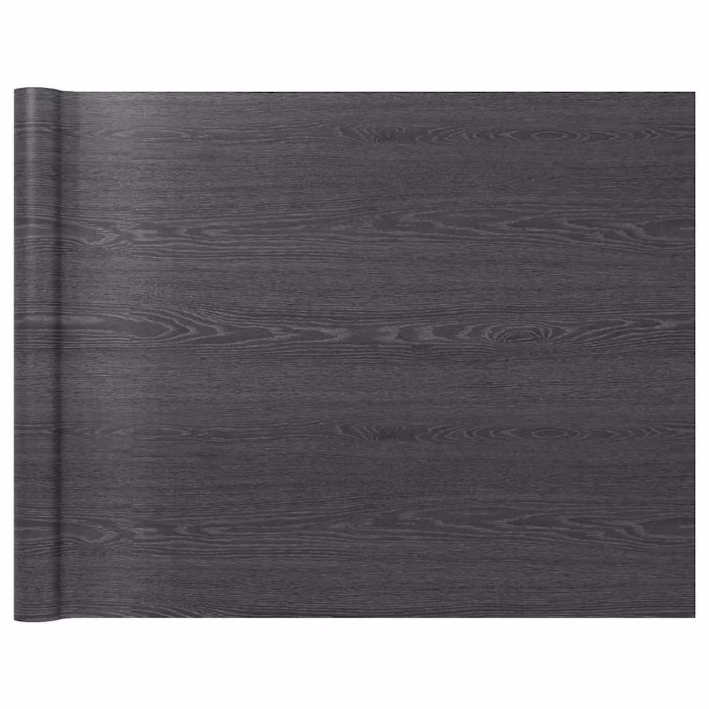 Berkfield Home Self-adhesive Dark Wood PVC Furniture Film, 2 Pack, Black, W: 90 cm x L: 500 cm – 2