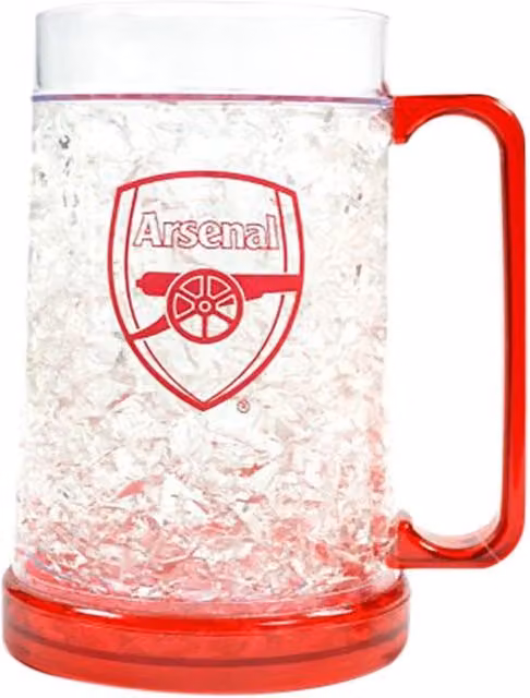 Arsenal FC Freezer Tankard in Clear and Red