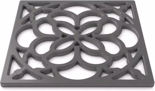 Zeal Square Silicone Heritage Trivet Mat in Grey, 18 x 18 cm – 3