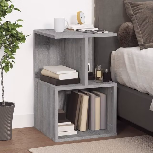 Berkfield Home Grey Sonoma Bedside Cabinet W/D/H: 35 x 35 x 55 cm – 1