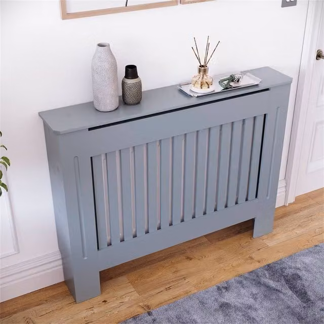 SPETLEK Grey MDF Slats for Cabinet, W: 82 cm, H: 172 cm, D: 19 cm