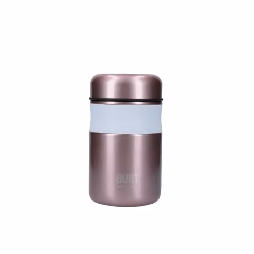 BUILT New York Insulated Food Flask, Pink, 490ml