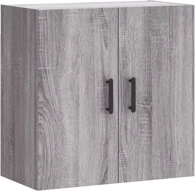 Berkfield Home Grey Sonoma Wall Cabinet in Engineered Wood W/D/H: 60 x 31 x 60 cm