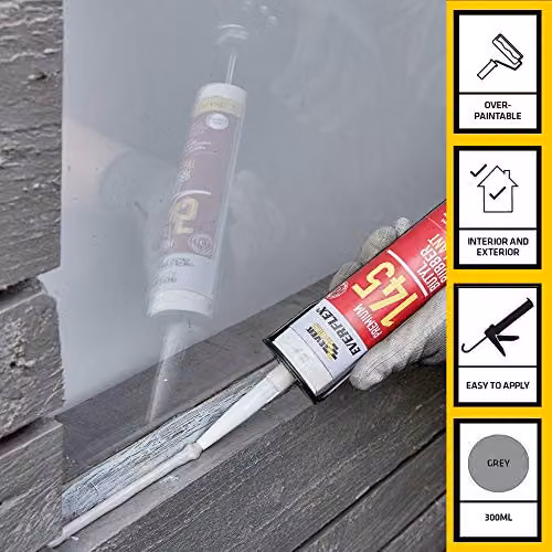 Sika Grey Paintable Butyl Sealant, 300 ml – 2
