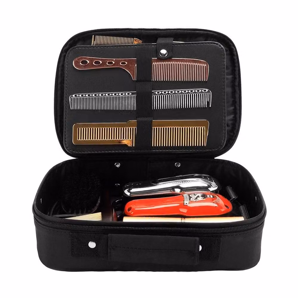 NESTLUNE Barber Tools Storage Bag for Clippers, Combs and Scissors, Black – 3
