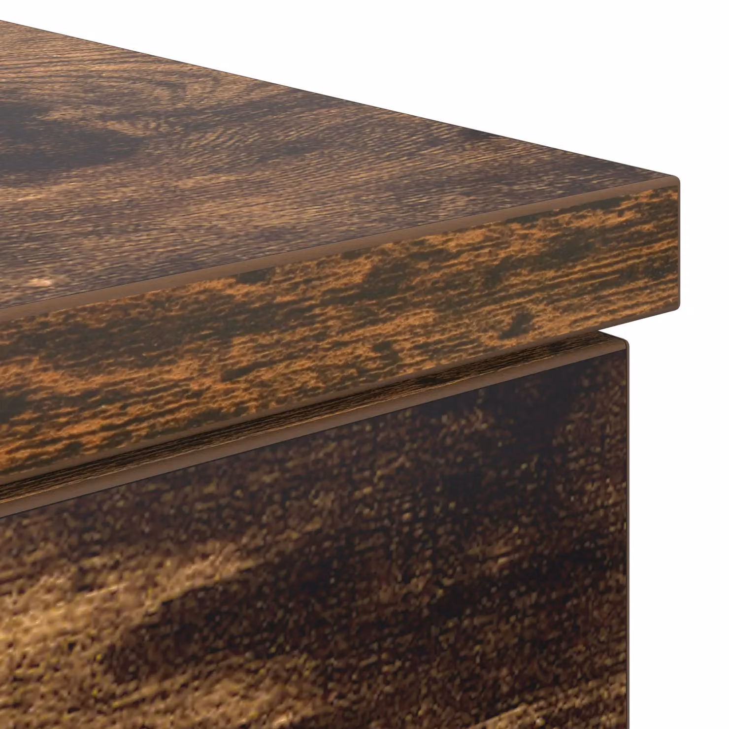 Berkfield Modern Writing Desk in Smoked Oak, W/D/H: 140 x 49 x 76 cm – 4