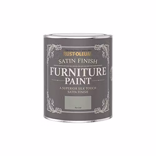 Rust-Oleum Water-Based Satin Furniture and Skirting Board Paint in Tea Leaf Green, 750ml – 3