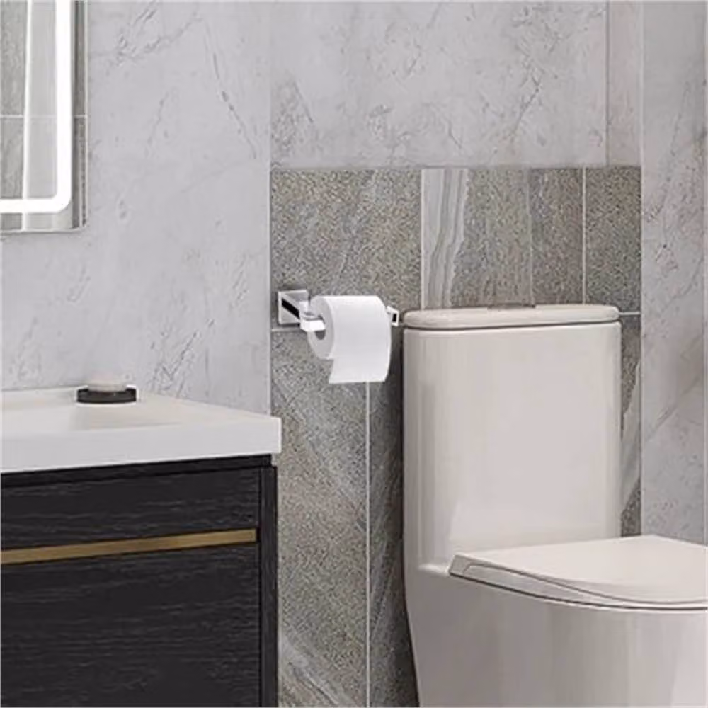 Havendro Wall Mounted Aluminium Toilet Roll Holder in Silver – 2