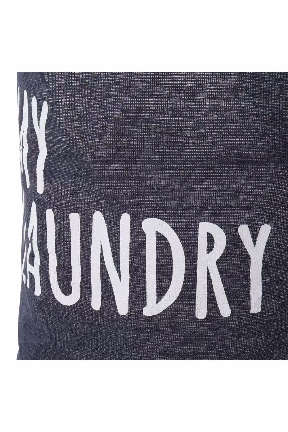 Garden Sanctuary Linen Laundry Hamper with Drawstring and Handles in Blue – 4