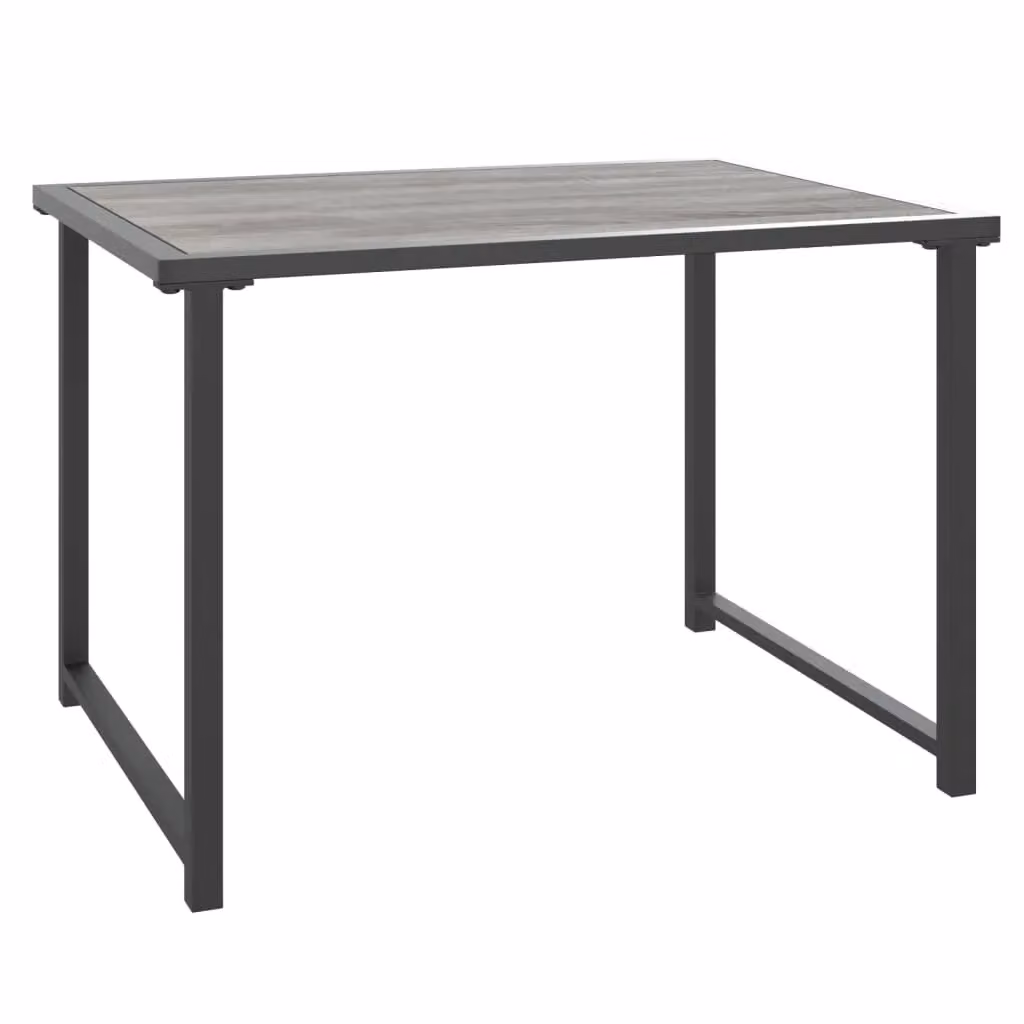 Berkfield Home Modern Garden Table in Anthracite Black Metal, W/D/H: 55 x 40 x 37 cm – 2