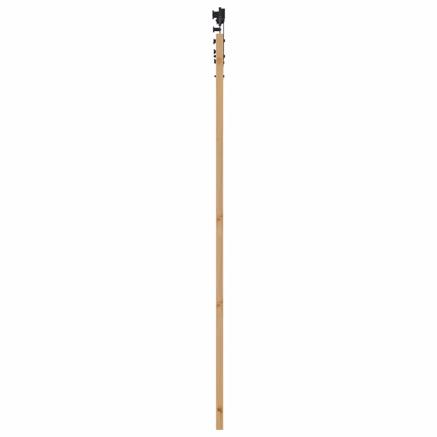 Berkfield Home Modern Sliding Door with Hardware Set in Beige Solid Wood, W: 93 cm, H: 211 cm – 2
