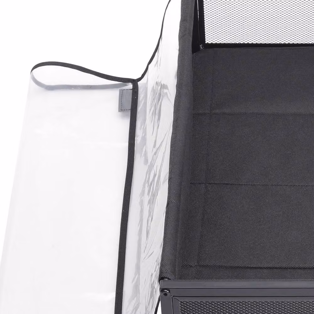 Garden Sanctuary Black Metal Mesh Under Bed Storage Containers with Wheels, 2 Pack – 3