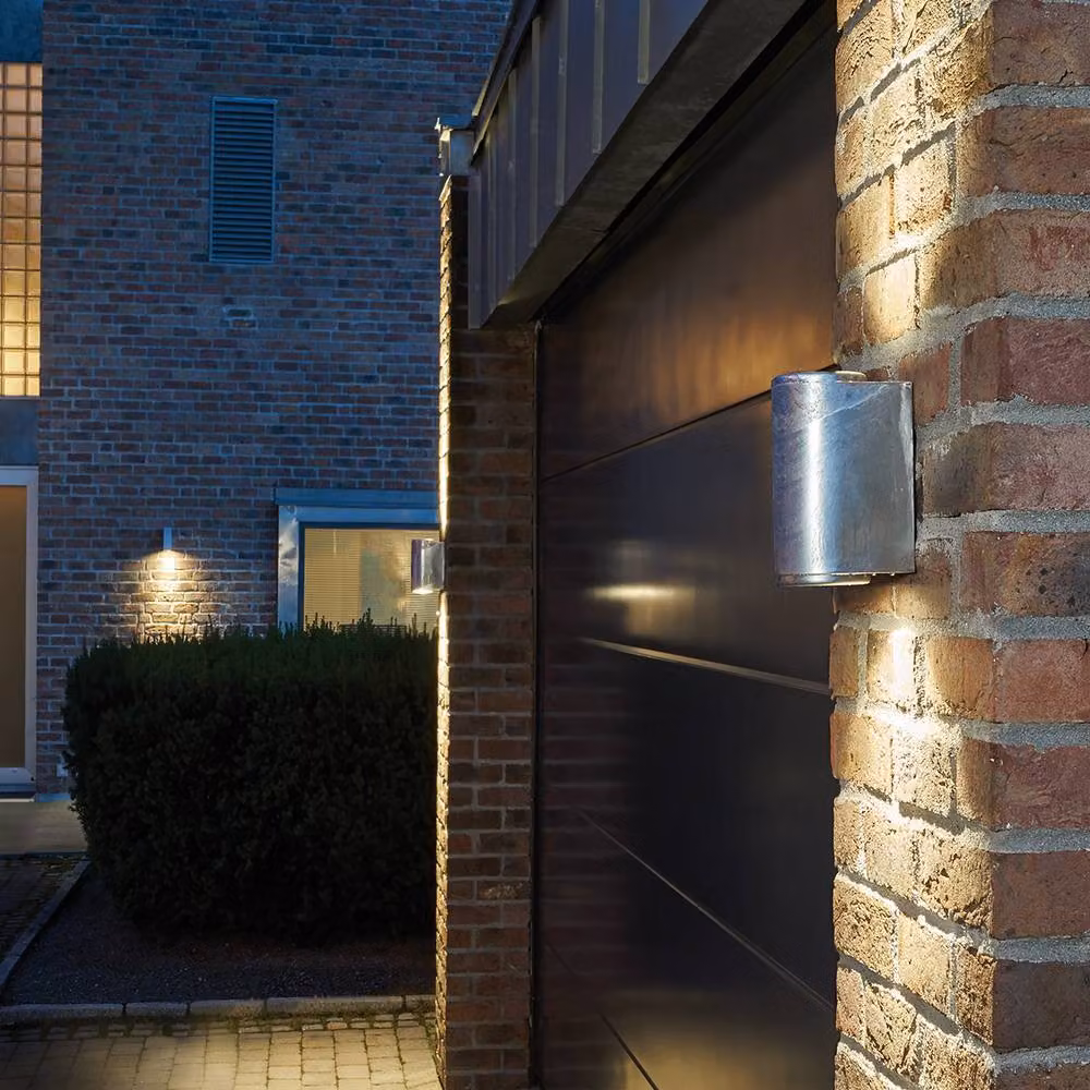 Netlighting Mandal Outdoor Black 2 Light Up and Down Wall Light IP44 GU10 – 2