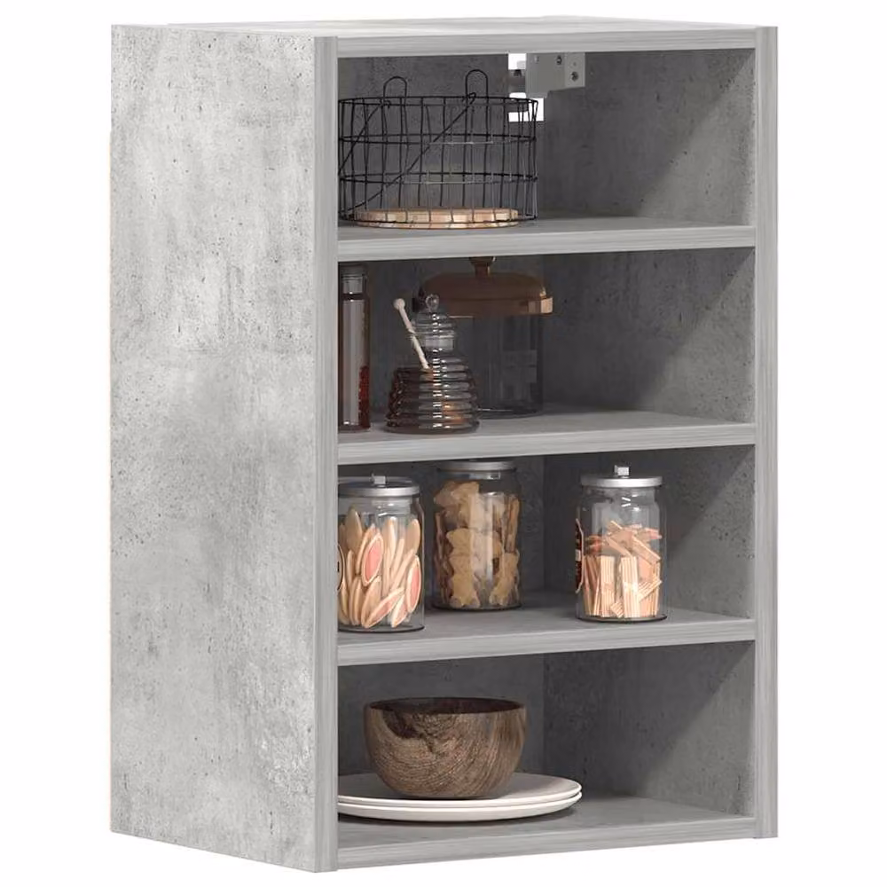 Berkfield Home Wall Mounted Hanging Kitchen Cabinet in Grey, W/D/H: 40 x 29.5 x 60 cm – 2