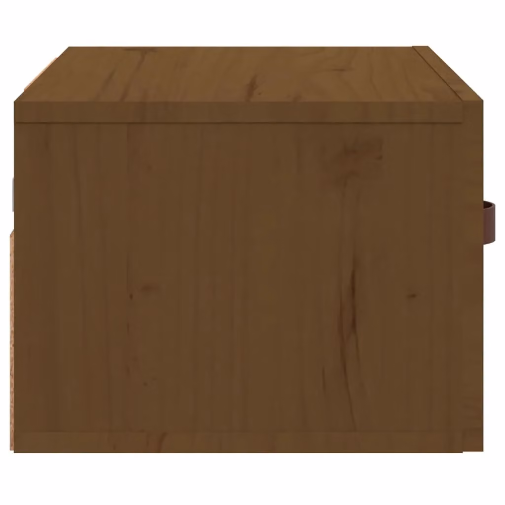 Berkfield Home Wall-mounted Bedside Cabinet in Honey Brown, W: 40 cm, D: 29.5 cm, H: 22 cm – 3