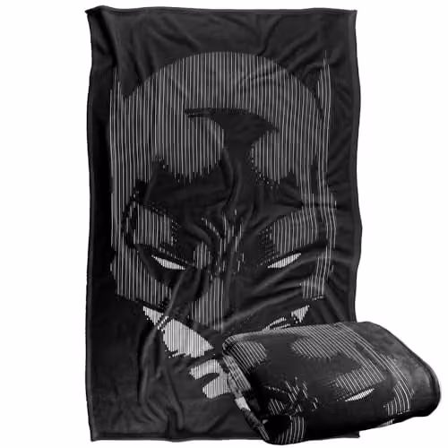 Warner Bros. Batman Lines Silky Touch Super Soft Fleece Throw Blanket, Multicolour, W: 91 cm, D: 147 cm – 1